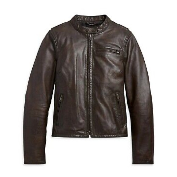 Harley-Davidson Jackets & Blazers - Harley-Davidson® Women's Leather Jacket, Brown - 97008-21VW M